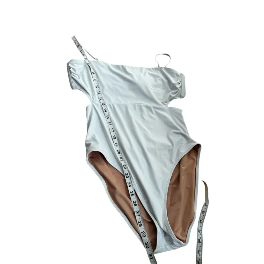 J.Crew Cutout tie-back one piece in white 14